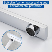Square Kitchen Faucet Matte Black/Chorme Hot And Cold Kitchen Sink