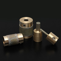 4 Standard Brass Grit Grinding Bits 1" 3/4" 1/8" 1/4" For Inland
