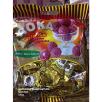 TERJAMIN Apollo Roka Wafer Ball Wafer Bola Coklat pak isi 50 pcs