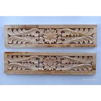 New KAYU MATAHARI Decoration Ornaments Carved Paste Pieces Mahogany Mo