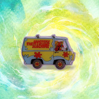 Excellent Quality Funny Cartoon Enamel Pin Panel Van Mysterious