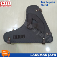 TAS SEPEDA ONTHEL KLASIK MODEL PISTOL / TAS KULIT ONTEL MURAH / BOX