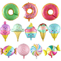 Ice Cream Candy Theme Foil Aluminum Balloon Mini Cute Ice Cream