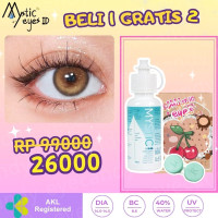 [Beli 1 Gratis 2] Mysticeys Softlens Mata Lensa Kontak Warna Alami