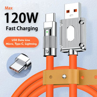 Kabel Data Fast Charging 6A 120W USB Data Litive Type C Micro