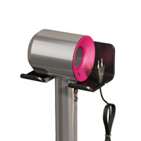 Wall-mounted Hair Dryer Holder with Plug Hook Aluminum Hair Dryer