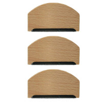 3pcs Cleaning Tool Wooden Handle Lint Remover Ergonomic Handheld