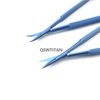 Titanium 12.5cm-18cm Dental scissors Ophthalmic Micro Cornea scissors