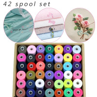 Household Sewing Thread Set Sewing Machine Hand Stitch 42 Spool Set