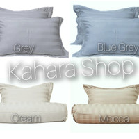 Pillow Case Tencel 400TC KINGKOIL Sarung Bantal Salur Sutra Organic -