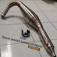 PROMO Knalpot Racing Rx king 3v3 kolong stenlis 17ZULZ3 sparepart