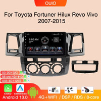 2DIN Android 13 radio For Toyota Fortuner Hilux Revo Vivo 2007-2015
