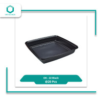 Virtuspack / Mika Nampan Kecil / Platter Sushi OK-22 Black /20 pcs