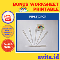avita.id TERMURAH Pipet Plastik 3ml Satuan | Pipet Tetes Plastik |