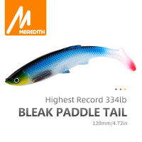 Meredith 4.73" Bleak Paddle Tail 14.5G 4Pcs 120Mm Fishing