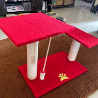 [✅Best Quality] Tiang Cakaran Garukan Double Mainan Kucing Kondo Pet