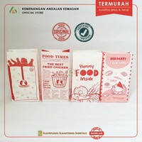 Kantong Fried Chicken 1 pak isi 100 pcs , Kemasan Kertas Fried chicken