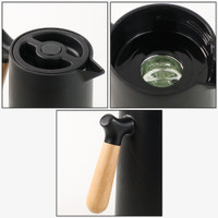Termos Air Teko Pitcher Kopi Teh Thermal Cup 1L - Warna Black