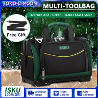 ISKU Tool Bag Besar / Tas Perkakas 15 17 20 inch 1680D Kain Oxford Tas