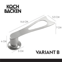 Knob Handle Tutup Panci Stainless & Plastik Varian KOCH&BACKEN