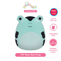 Squishmallows Dear Dart Frog 7.5 Inch - Boneka Katak Lucu  Plush Toys