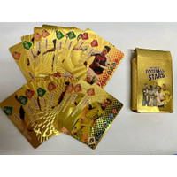 Euro2024 Trading Card Gold Kartu Football World Football Stars 55pc