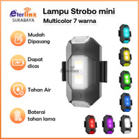 NUZ Lampu Pesawat LED 7 Warna Universal Anti Tabrakan