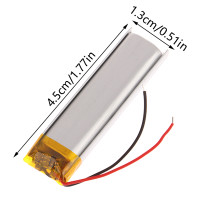 Baterai isi ulang Lithium Lipo 3.7V 400Mah 701345 untuk Headset