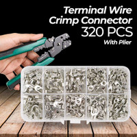 Taffware Terminal Wire Crimp Connector Kit 320 Pcs With Plier - Sc6-26