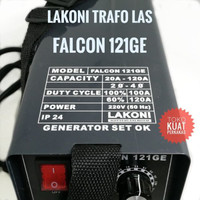 Lakoni Trafo Mesin Las Falcon 121Ge 120A Bisa Listrik Genset Garansi