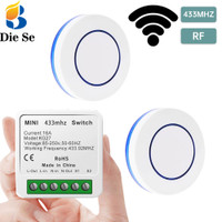 433mhz Rf Remote Control Switch AC 220V 16A Relay Receiver Can