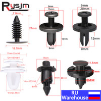 50Pcs/Lot 6mm 7.8mm 8mm Hole Universal Car Clips Car Bumper Rivet