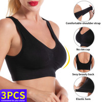 3 Buah/Set Lingerie Seksi Bra dengan Bantalan Wanita Mulus Push Up