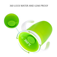 360 Degrees Rotated Baby Learning Drinking Cup With Double Handle