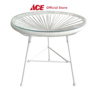Ace Soleil Acapulco Meja Teras Rope - Putih Berkualitas
