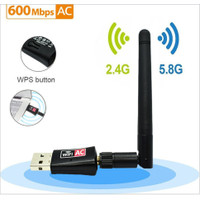 600 Mbps USB 2.4/5Ghz Dual Band Wireless WiFi 802.11AC Network