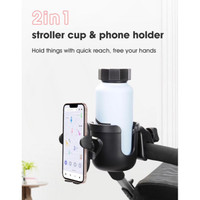 Stroller Cup Phone Phone Holder Rotate Botol Susu Minum Bayi Clip