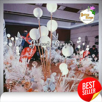 Lampu Bola Standing 12 Cabang Hiasan Dekorasi Pelaminan Home Dekor