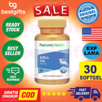 NATURE'S NATURES NATURE HEALTH KRILL OIL 500MG 500 MG OMEGA 3 FISH