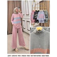 NAJWA- SETELAN WANITA HAYOKO TURTLENECK KNIT PREMIUM