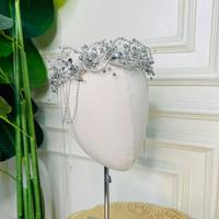 [UNIK] Mahkota wedding tiara headpiece viral juntai model dianna TRA
