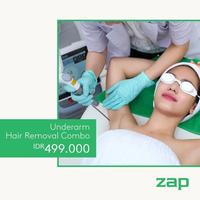 (Bisa Cod) Zap Clinic Underarm Hair Removal Combo Promo 0Ri 100%