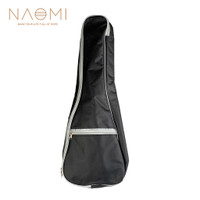 NAOMI 26 Inch Ukulele Bag Canvas Pockets Storage Zipper Adjustable Str