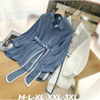 Blouse Wanita Atasan Basic Fashion Lengan Pendek Termurah Keren M8R5