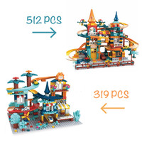 COD !!! CAR BLOCK TOYS SLIDE TRACK BUILDING BLOCKS 512PCS MAINAN BALOK