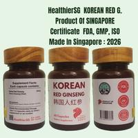 HEALTHIERSG KOREAN RED GINSENG EXTRACT PRODUCT OF SINGAPORE ORI BOS