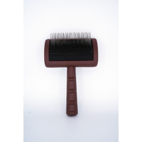 SLICKER BRUSH CURVED SCHUBERT LONG FIRM PINS - SMALL (NOT ARTERO)