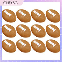 [cilify.sg] 12 Pack Soft Mini Football Jumping 4/5.2cm Foam Sports Balls Rugby For Kids Boys