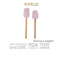 Ravelle Silicone Spatula - Spatula Silikon - Bpa Free Food Grade