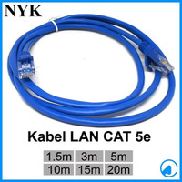 Nyk Kabel Lan Cat 5 15 Meter Include Connector Langsung Pakai